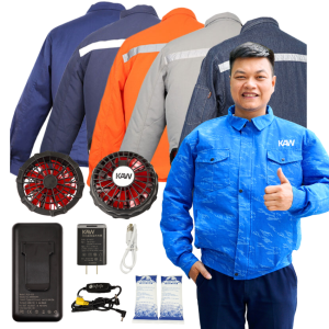 ao dieu hoa nhat ban, ao điều hòa - Áo điều hòa chính hãng KAW, pin khỏe, đầy đủ các Size bảo hành tận nhà 12 tháng
